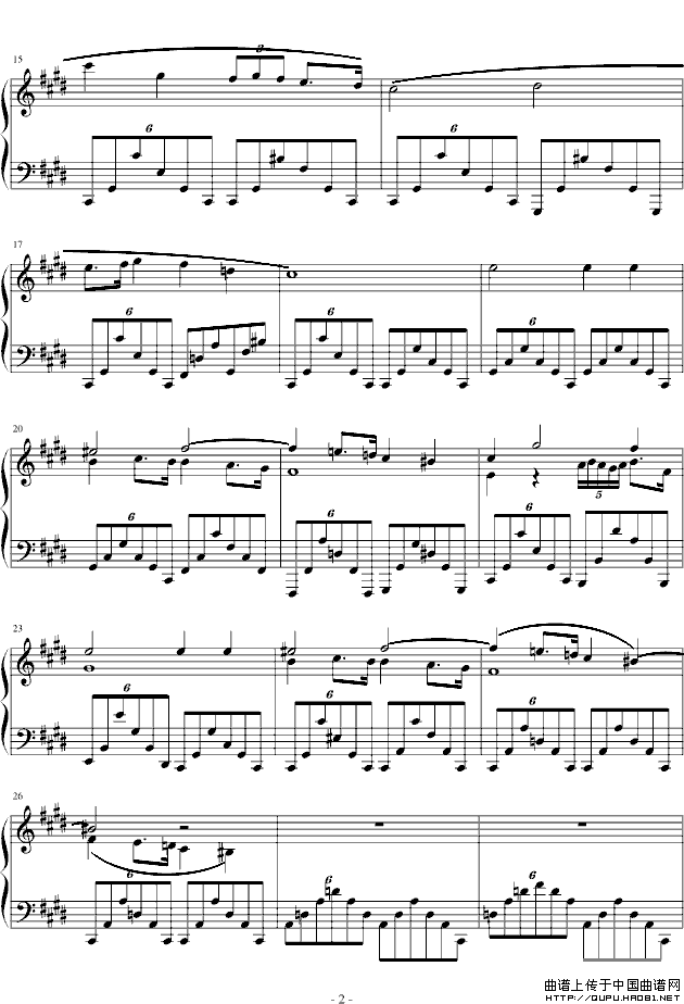 升c小调夜曲（星夜钢琴网版）