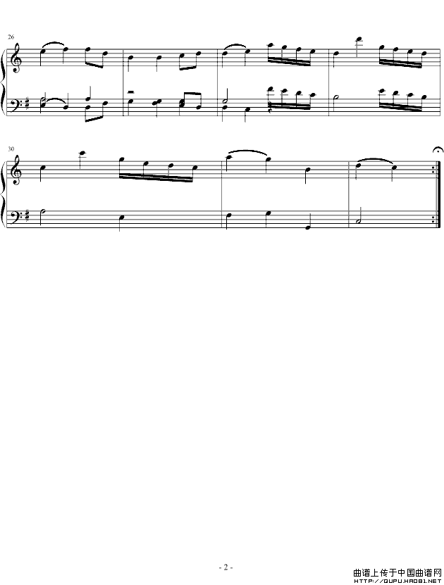 小步舞曲（莫扎特）K.1