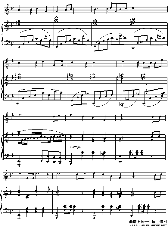 长江之歌（钢琴伴奏谱）