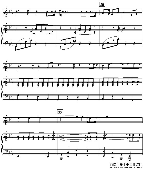 红旗飘飘（乔方词 李杰曲、钢琴伴奏谱）