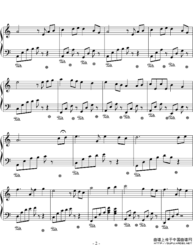 童年（班德瑞钢琴经典作品 简易演奏版）