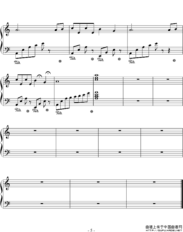 童年（班德瑞钢琴经典作品 简易演奏版）