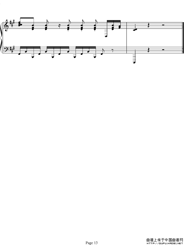 鸟之诗（按原谱手稿制谱）