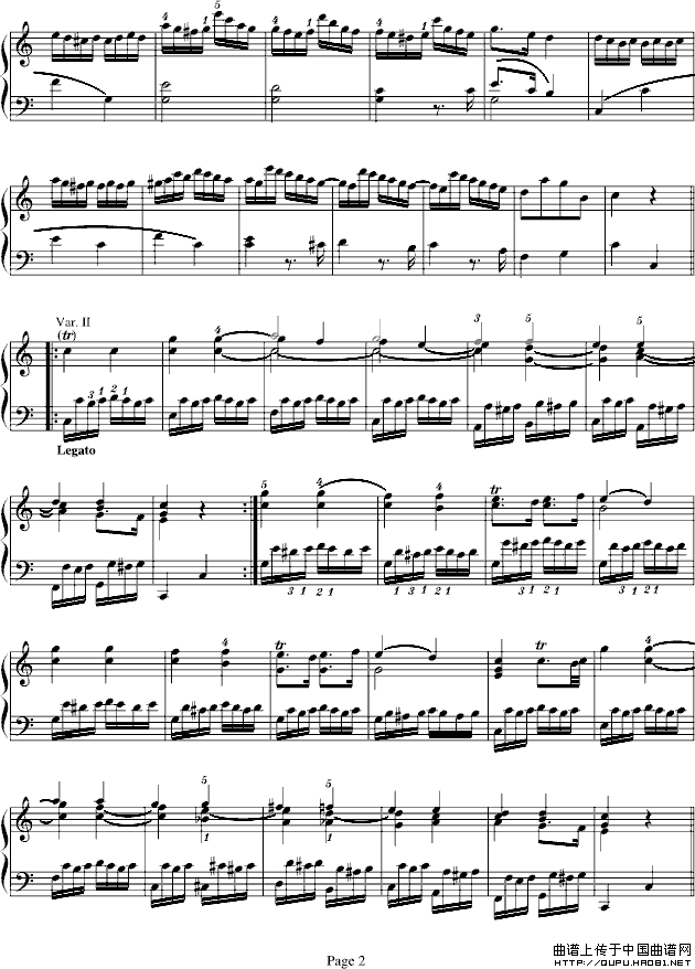 小星星变奏曲（寒风制谱版）