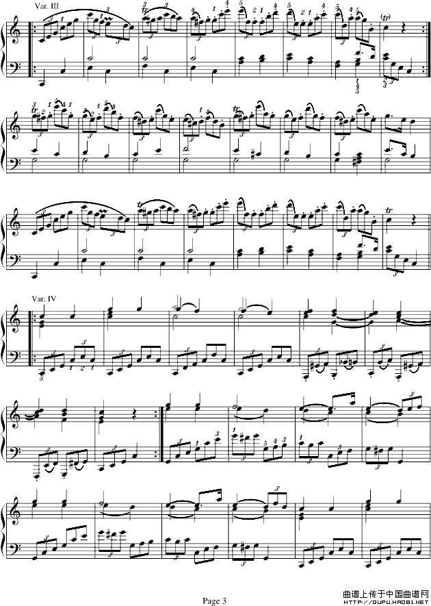 小星星变奏曲（寒风制谱版）