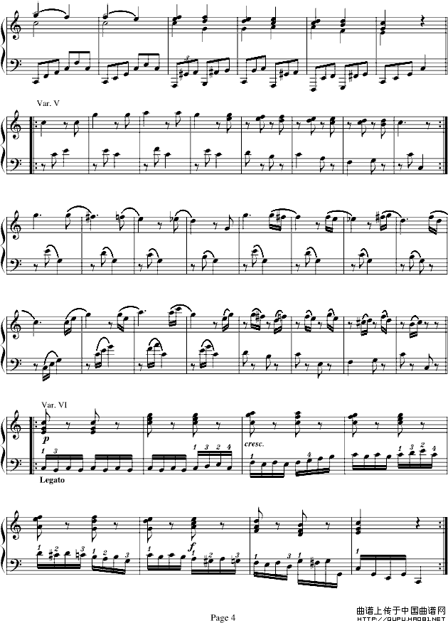 小星星变奏曲（寒风制谱版）