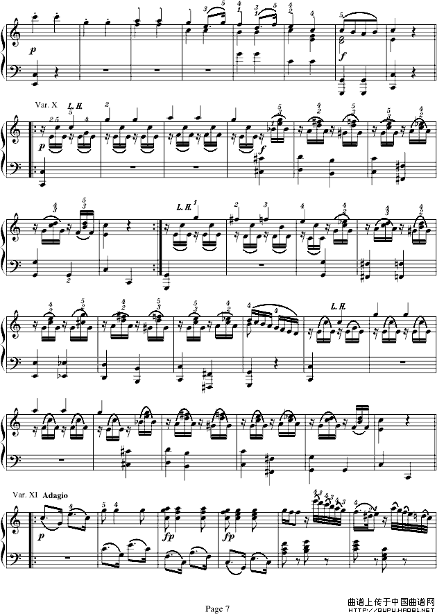 小星星变奏曲（寒风制谱版）