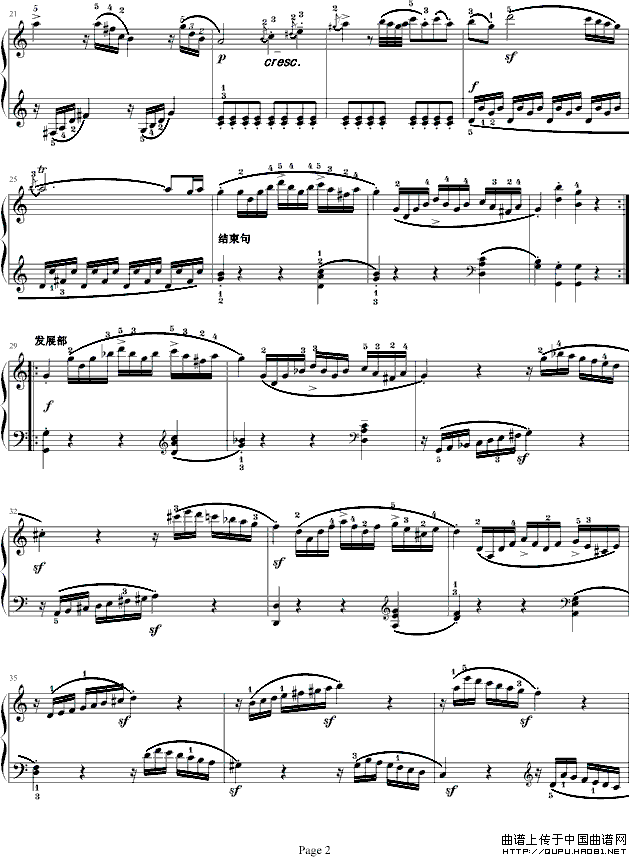 奏鸣曲（莫扎特C大调K.545-完整版）（寒风制谱版）