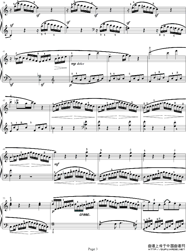 奏鸣曲（莫扎特C大调K.545-完整版）（寒风制谱版）