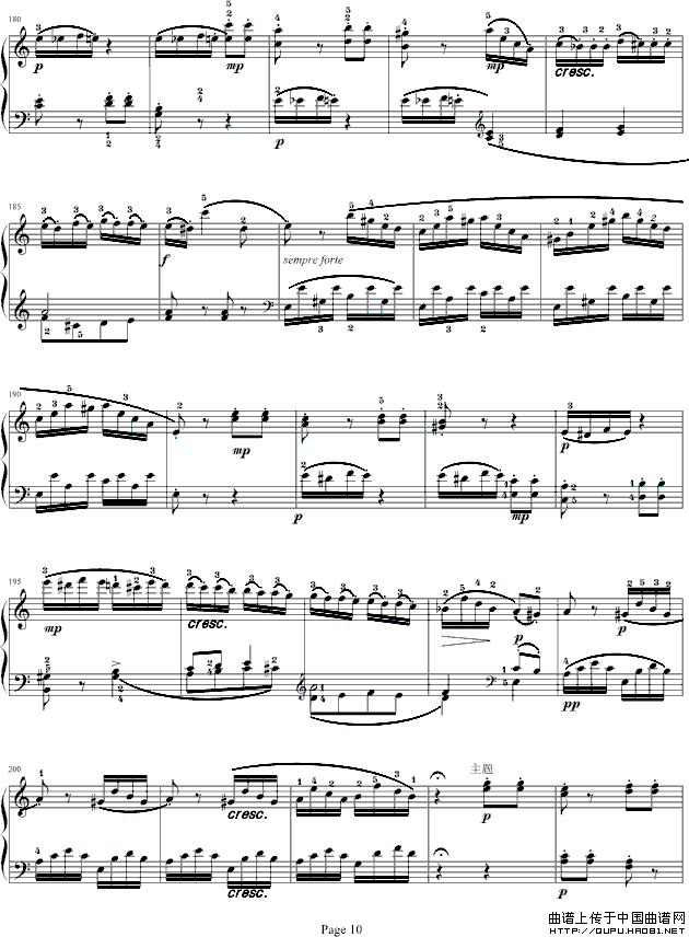 奏鸣曲（莫扎特C大调K.545-完整版）（寒风制谱版）