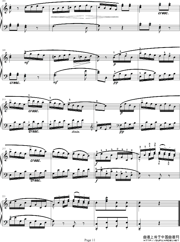 奏鸣曲（莫扎特C大调K.545-完整版）（寒风制谱版）
