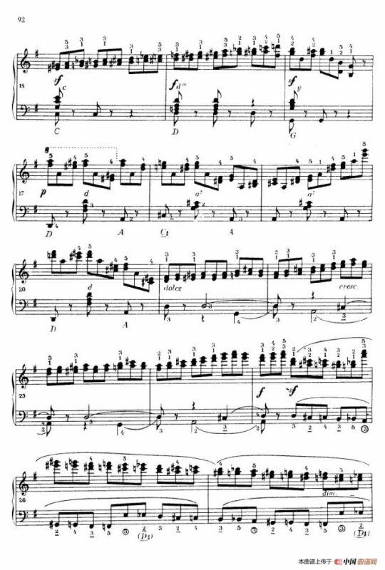 《车尔尼手风琴练习曲集》第Ⅳ册（第18首）