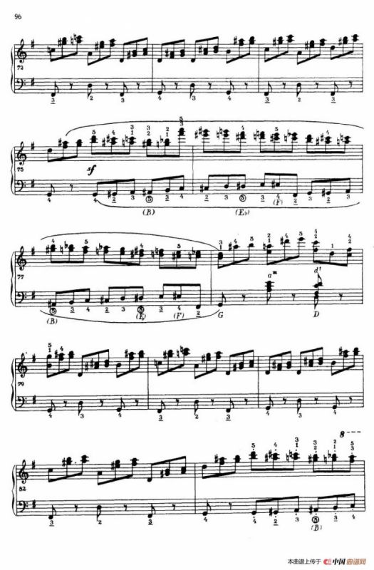 《车尔尼手风琴练习曲集》第Ⅳ册（第18首）