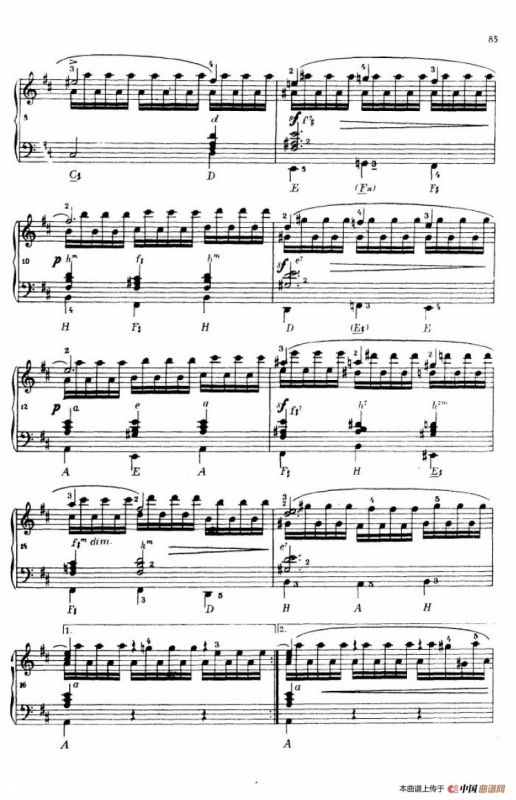 《车尔尼手风琴练习曲集》第Ⅳ册（第16——17首）