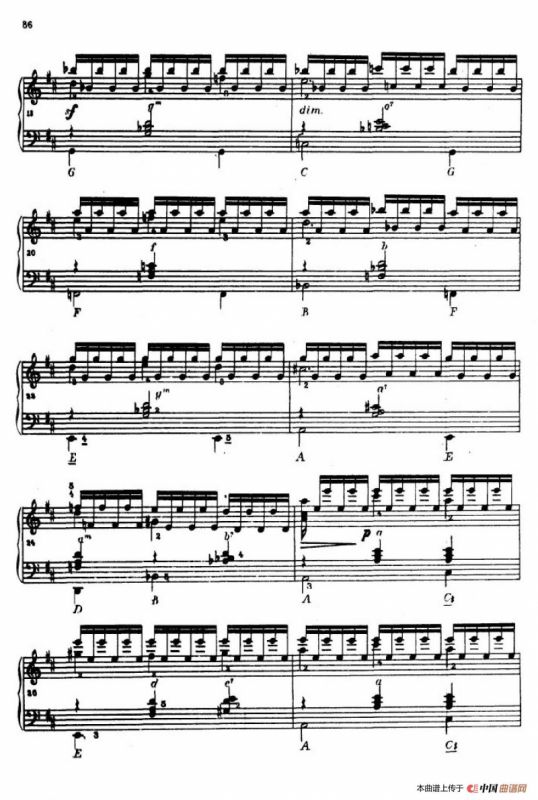 《车尔尼手风琴练习曲集》第Ⅳ册（第16——17首）