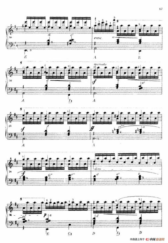 《车尔尼手风琴练习曲集》第Ⅳ册（第16——17首）