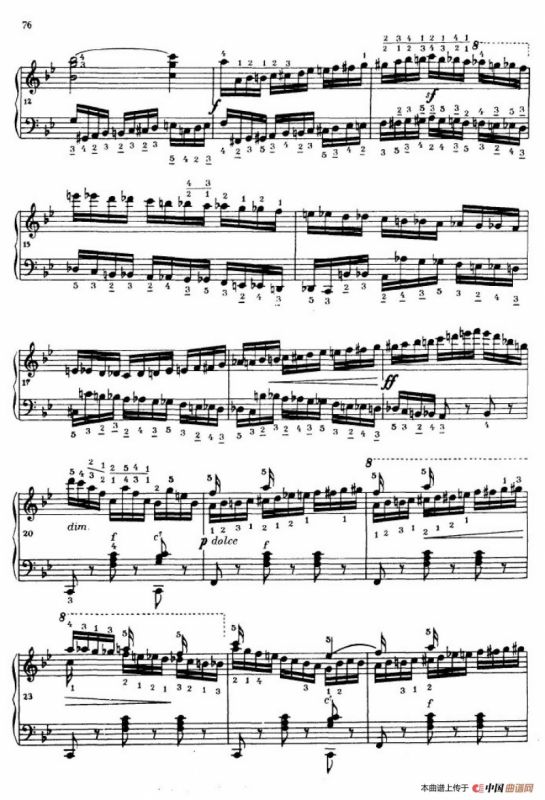 《车尔尼手风琴练习曲集》第Ⅳ册（第14——15首）