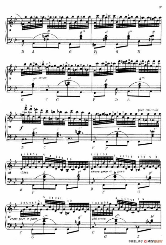 《车尔尼手风琴练习曲集》第Ⅳ册（第13首）