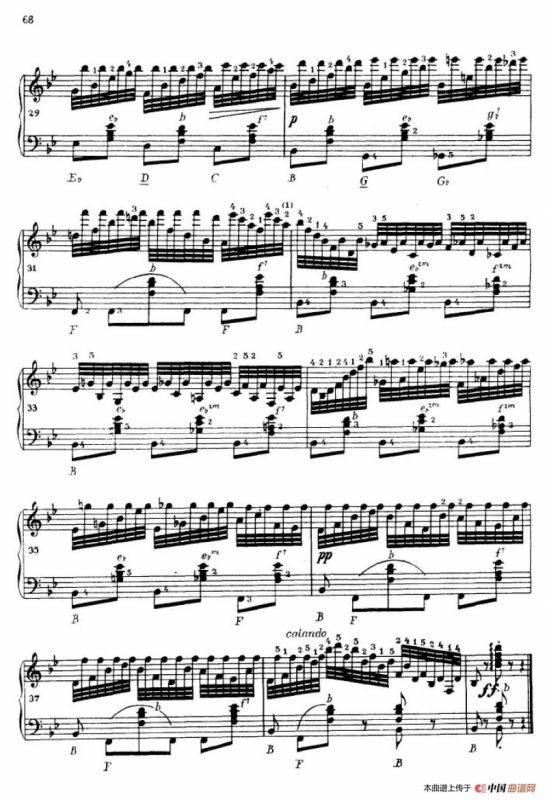 《车尔尼手风琴练习曲集》第Ⅳ册（第13首）