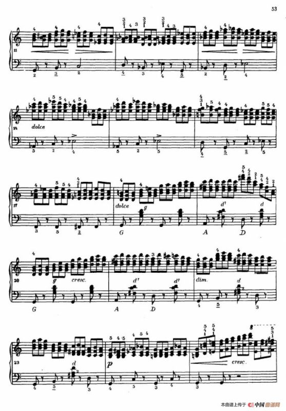 《车尔尼手风琴练习曲集》第Ⅳ册（第10——11首）