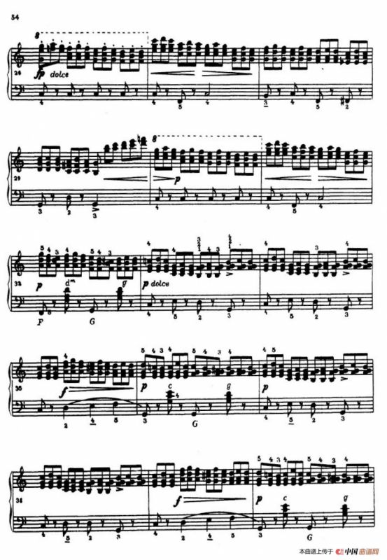 《车尔尼手风琴练习曲集》第Ⅳ册（第10——11首）