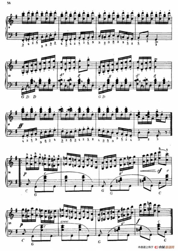 《车尔尼手风琴练习曲集》第Ⅳ册（第10——11首）