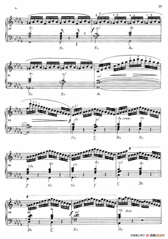 《车尔尼手风琴练习曲集》第Ⅳ册（第7首）