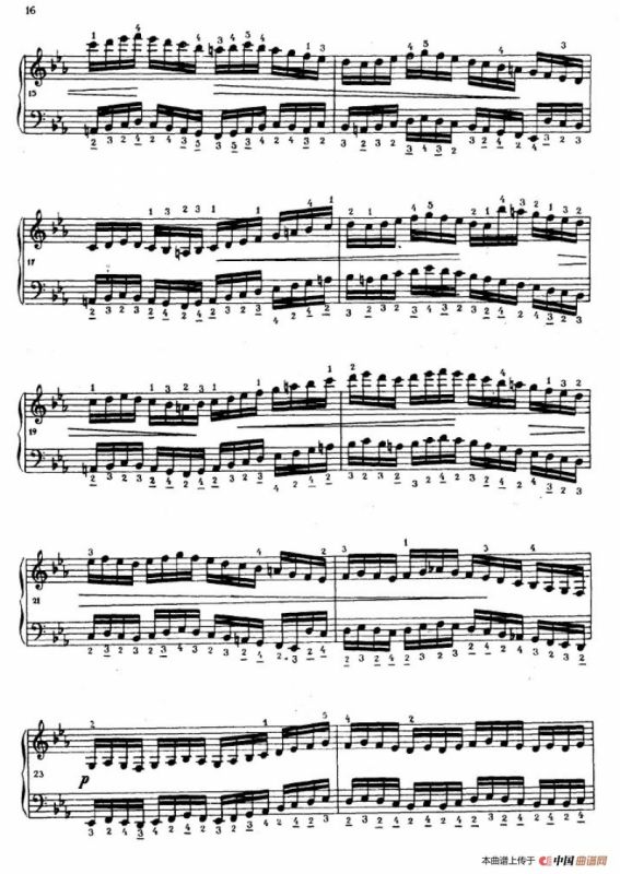 《车尔尼手风琴练习曲集》第Ⅳ册（第3——5首）