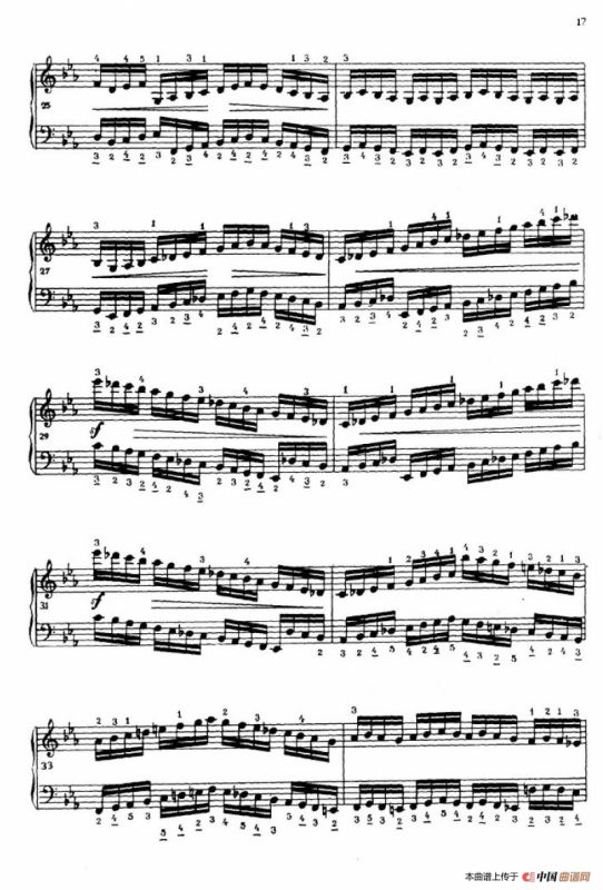 《车尔尼手风琴练习曲集》第Ⅳ册（第3——5首）