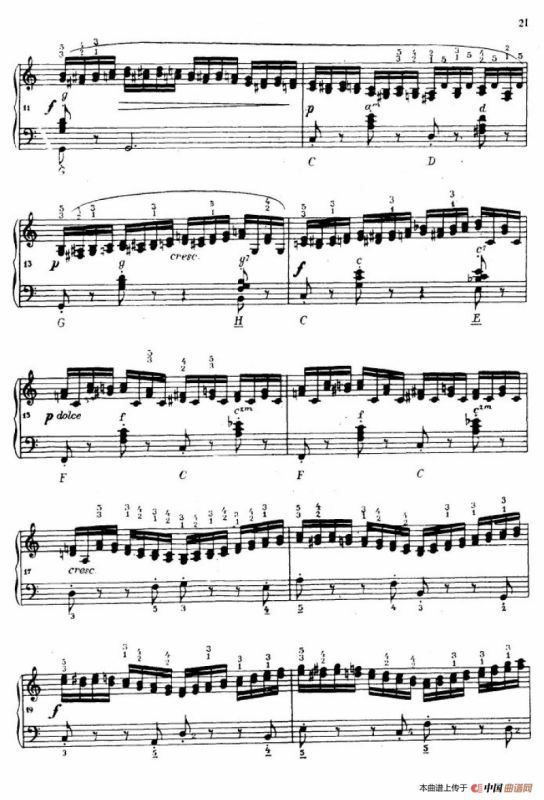 《车尔尼手风琴练习曲集》第Ⅳ册（第3——5首）