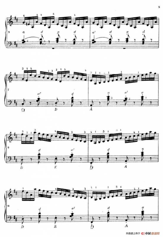 《车尔尼手风琴练习曲集》第Ⅳ册（第1——2首）