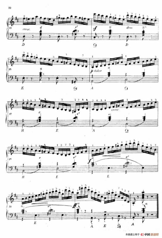 《车尔尼手风琴练习曲集》第Ⅳ册（第1——2首）