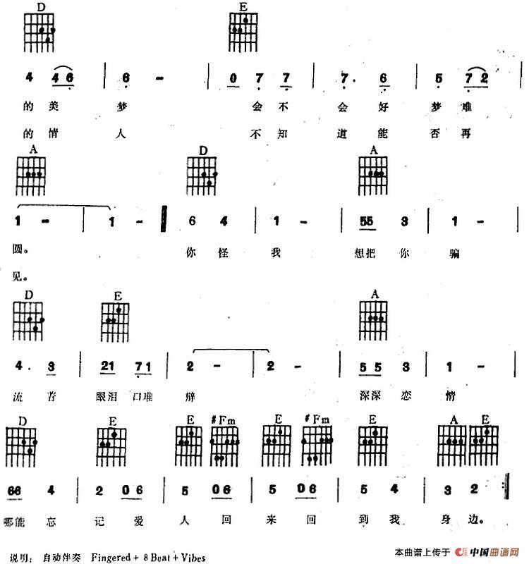 寻梦园（电子琴吉他弹唱）