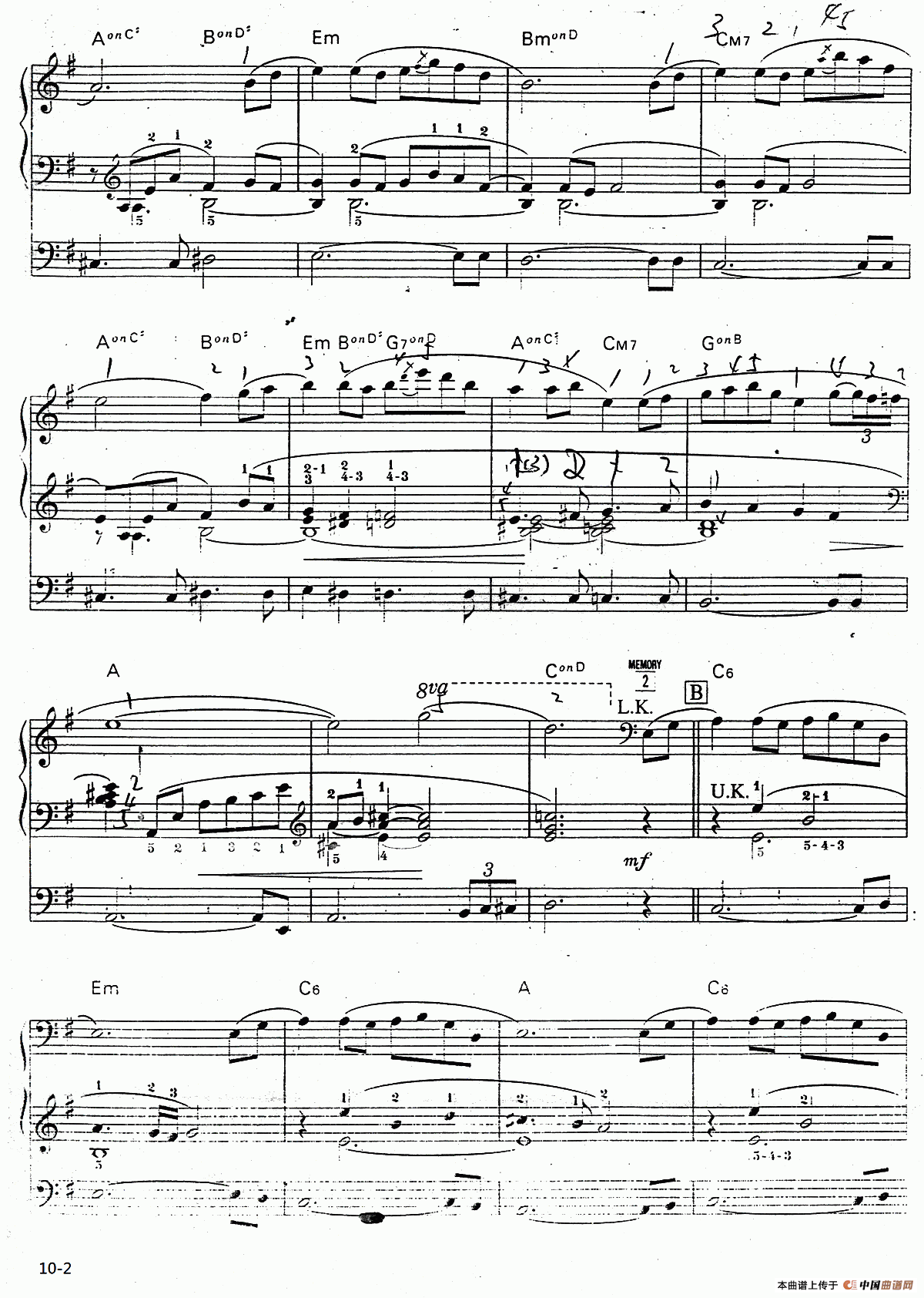 春待人（双排键电子琴）