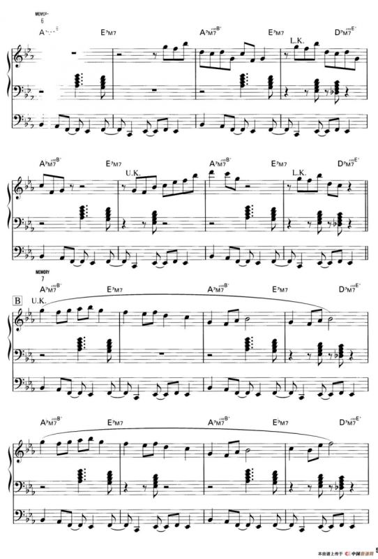 Paradiso（双排键电子琴谱）