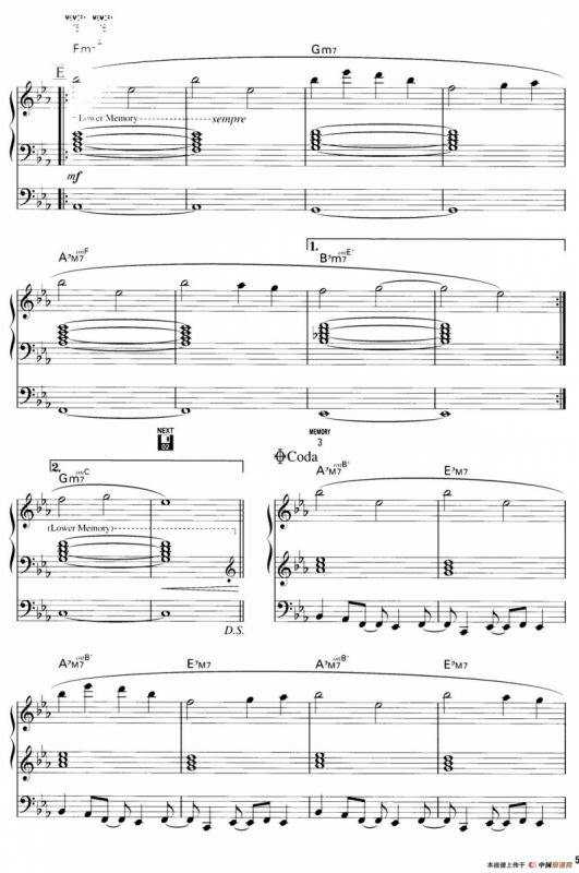 Paradiso（双排键电子琴谱）