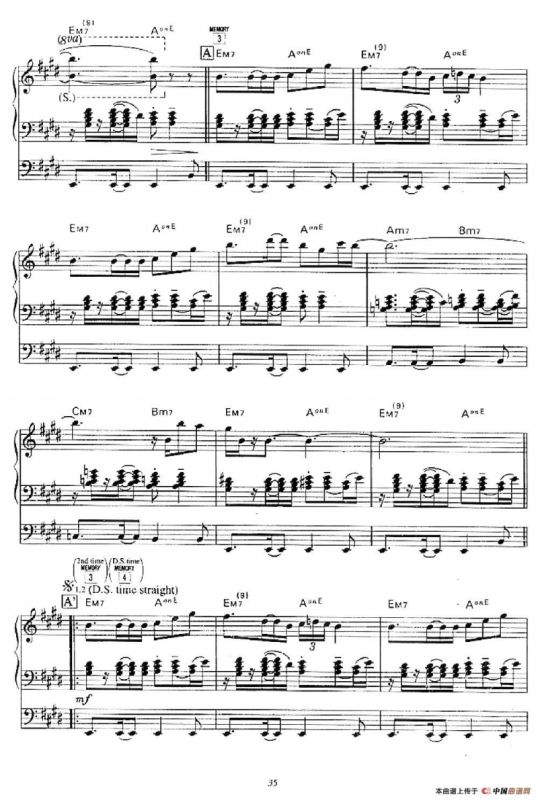 Message From The Wind（双排键电子琴谱）