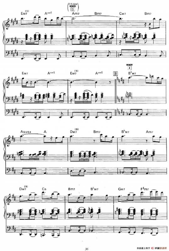 Message From The Wind（双排键电子琴谱）