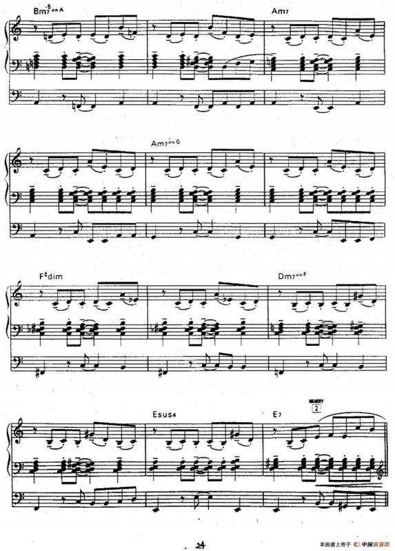 Libertango（自由探戈）（双排键电子琴谱）