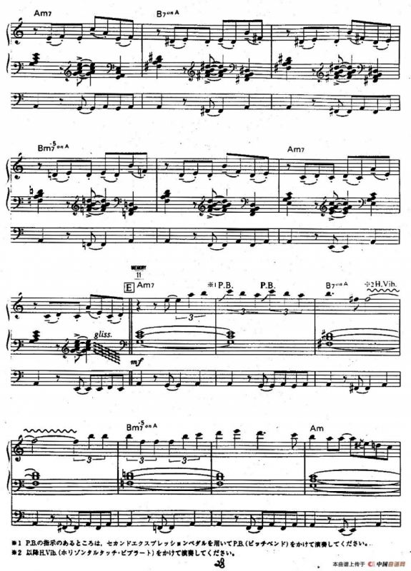 Libertango（自由探戈）（双排键电子琴谱）