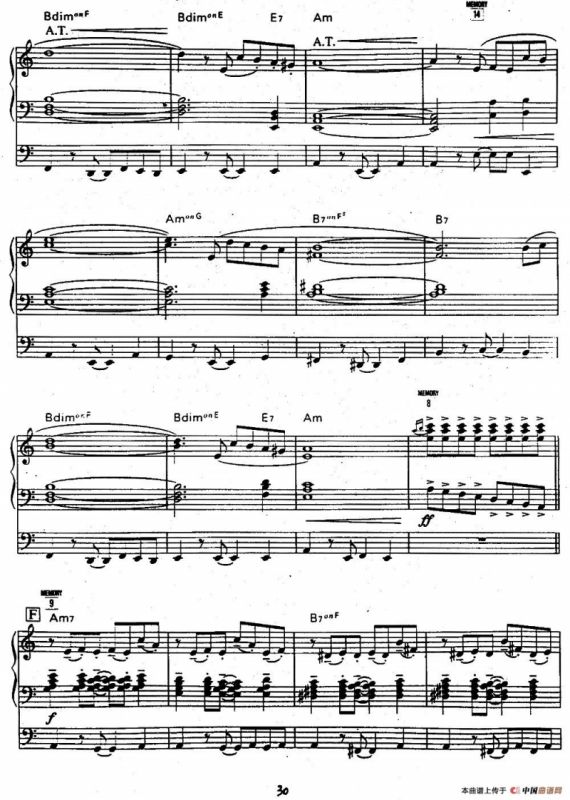 Libertango（自由探戈）（双排键电子琴谱）