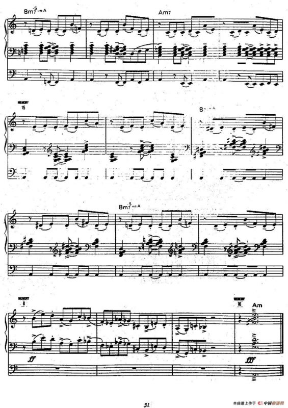 Libertango（自由探戈）（双排键电子琴谱）