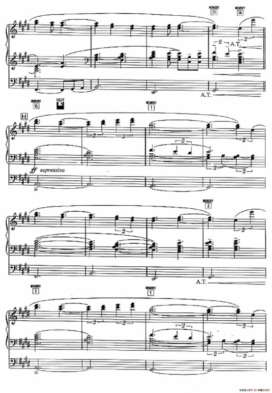 Another Century（双排键电子琴谱）