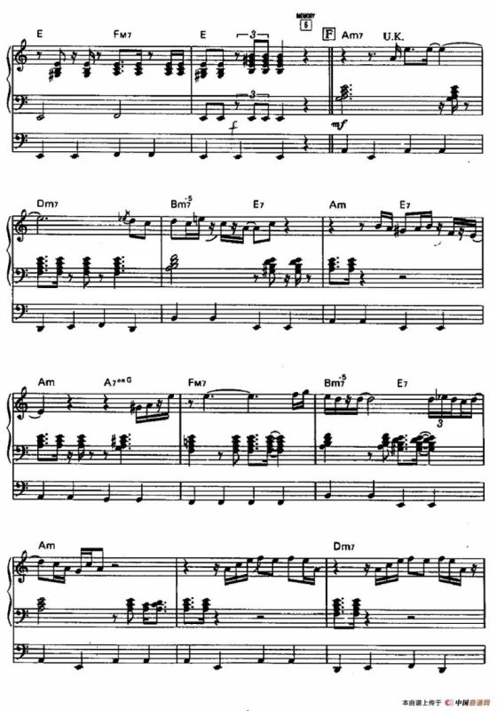 Riberutas（自由）（双排键电子琴谱）