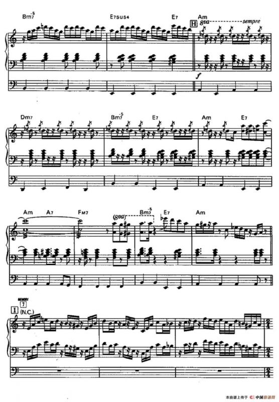 Riberutas（自由）（双排键电子琴谱）