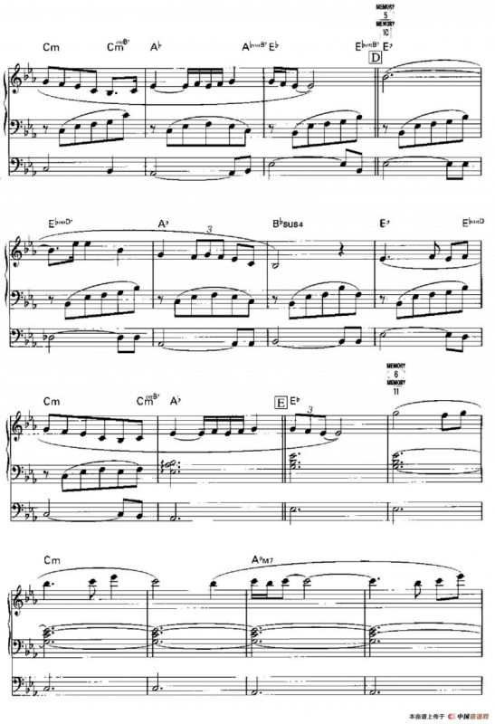 阿里郎（双排键电子琴谱）