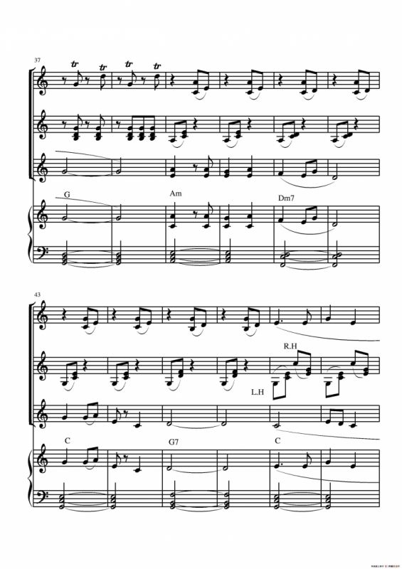 火车向着韶山跑（电子琴四重奏）