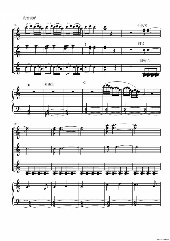 火车向着韶山跑（电子琴四重奏）