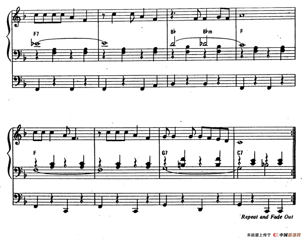 划船（双排键电子琴）