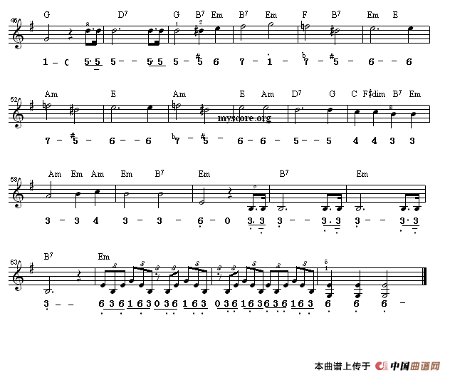 月光奏鸣曲（线简谱混排版）